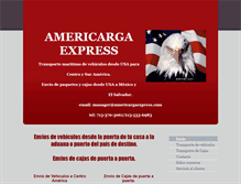 Tablet Screenshot of americargaexpress.com